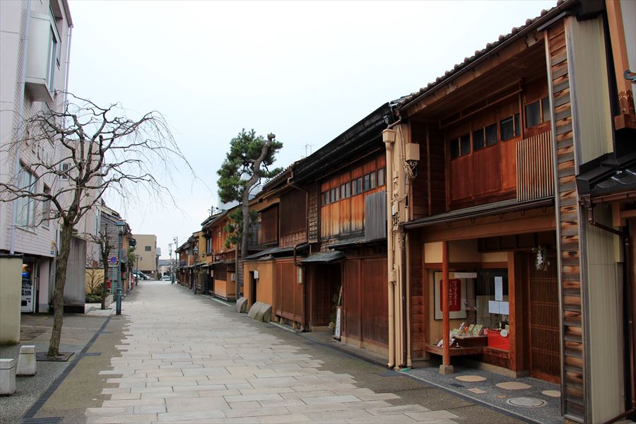 にし茶屋街 町並み 金沢 石川県