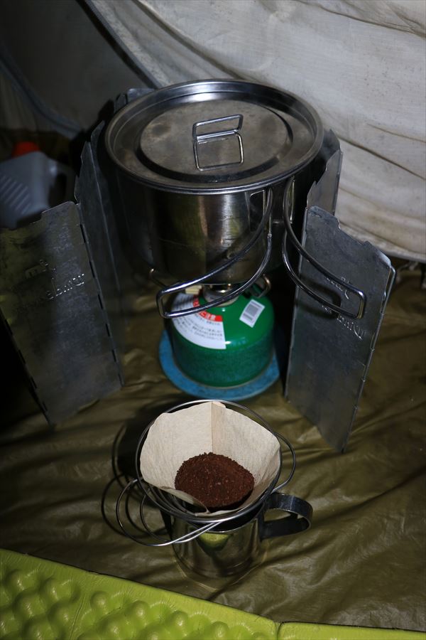 コーヒー ペーパードリップ 登山 台高山脈 尾鷲道