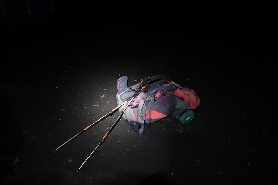 ザック 暗闇 台高山脈 登山