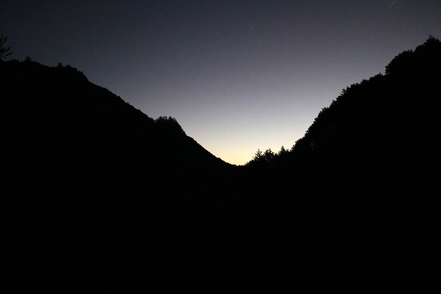 未明 夜明け 木津道 尾鷲道