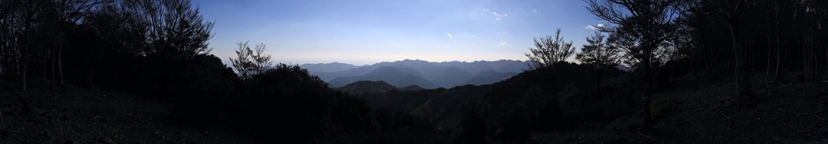 又口辻 龍辻 展望 尾鷲道 台高山脈