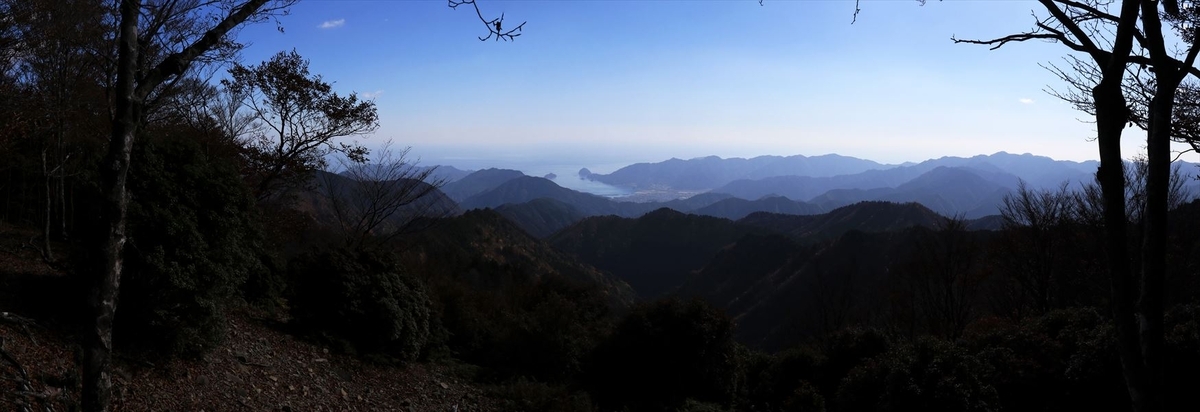 又口辻 龍辻 展望 熊野灘 尾鷲道 台高山脈