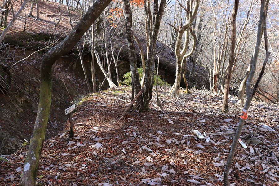 木組峠 崩落箇所 尾鷲道 台高山脈