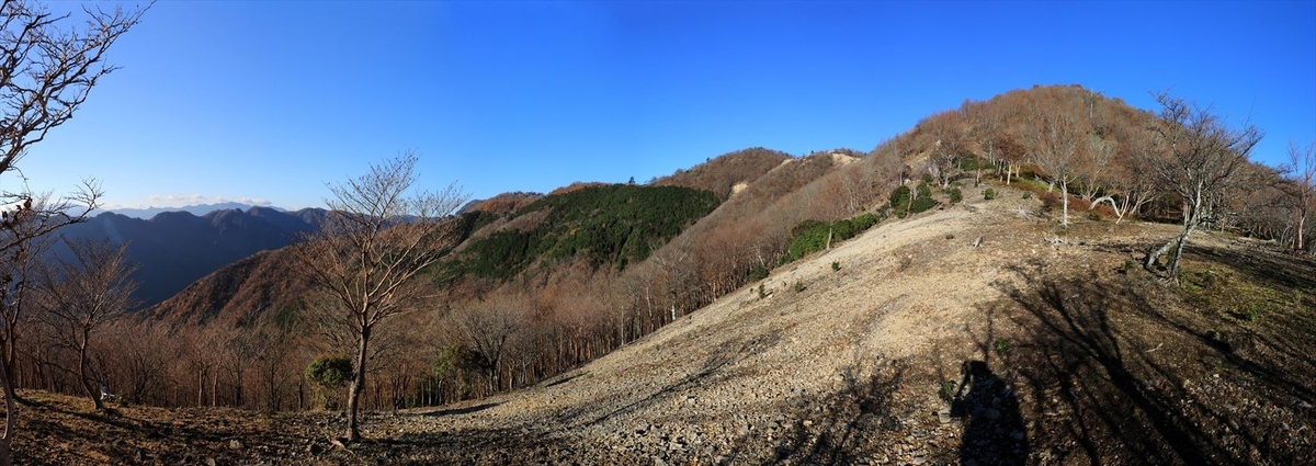 木組峠 マブシ嶺 展望地 尾鷲道 台高山脈