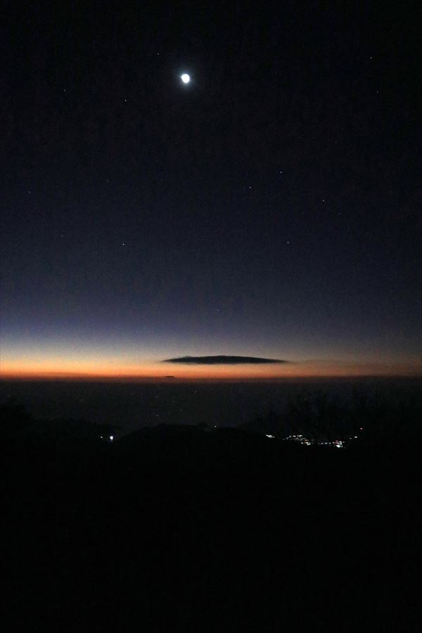 マブシ嶺 山頂 夜空 尾鷲道 台高山脈