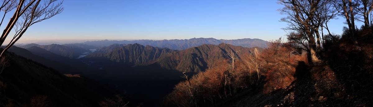 地倉山 展望 山頂手前 尾鷲道 台高山脈
