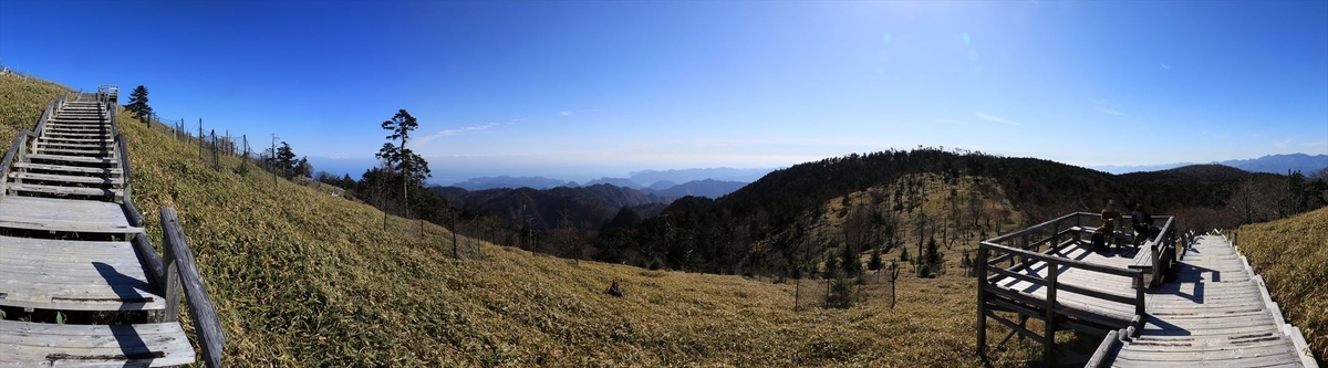 正木ヶ原 正木嶺 テラス 展望 登山道 台高山脈 大台ヶ原