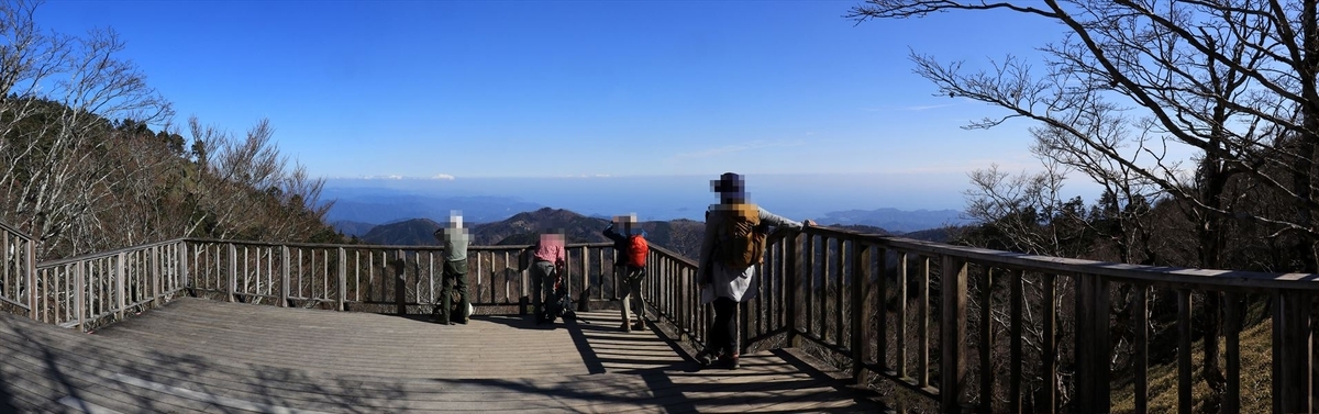 正木峠 分岐 テラス 展望 日出ヶ岳 台高山脈 大台ヶ原