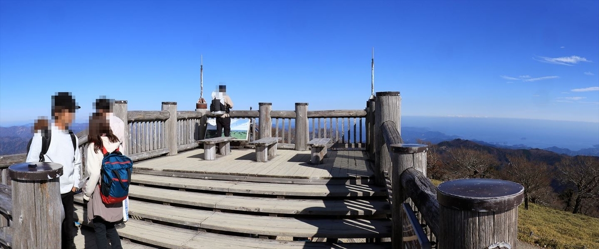 日出ヶ岳 山頂 展望台 台高山脈 大台ヶ原