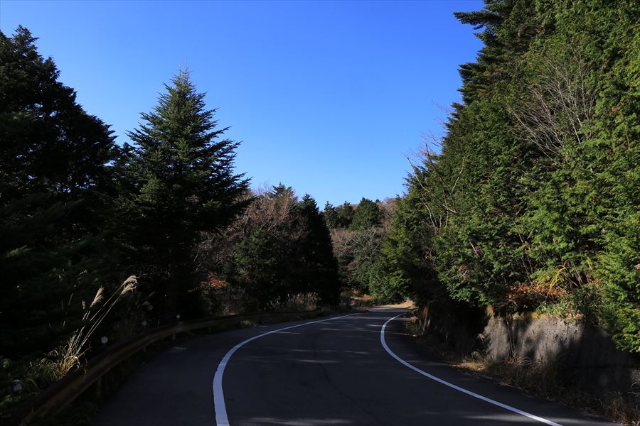 大台ヶ原ドライブウェイ 舗装路 台高山脈