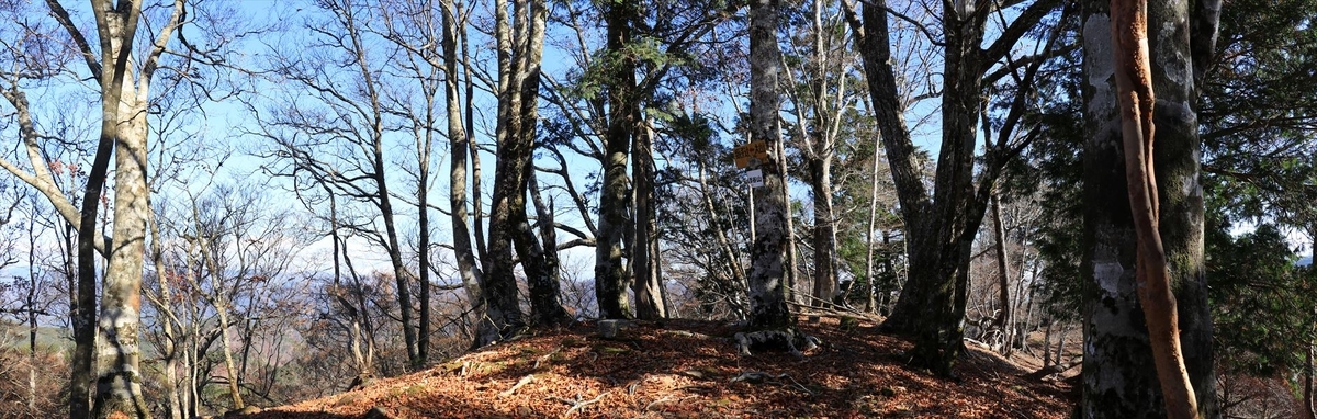 添谷山 山頂 展望 台高山脈