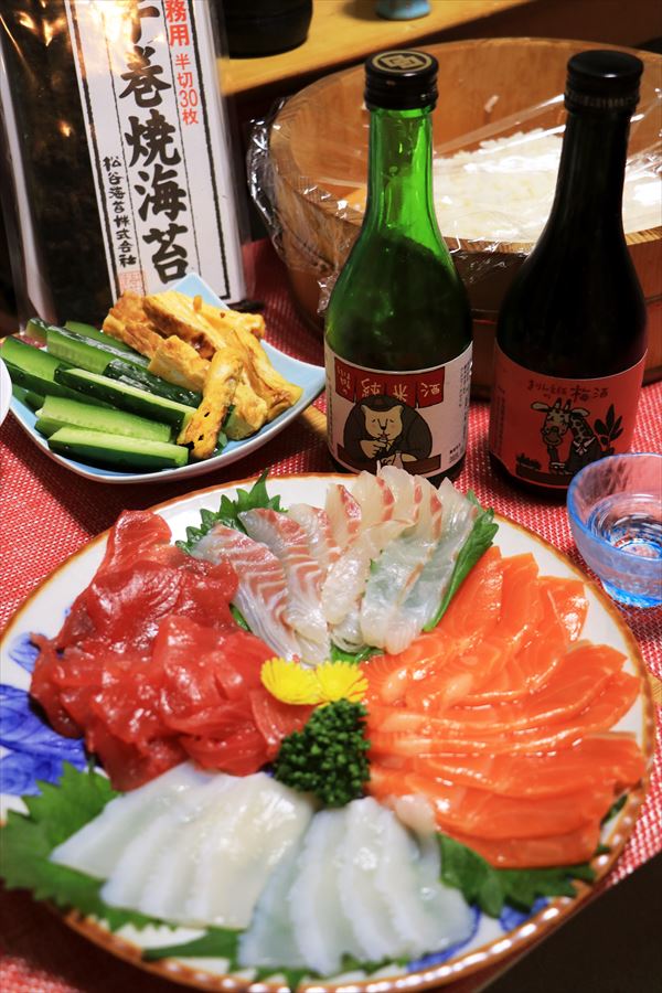 しろくま部長 純米酒 奈良豊澤酒造 日本酒 手巻き寿司 刺身 奈良県