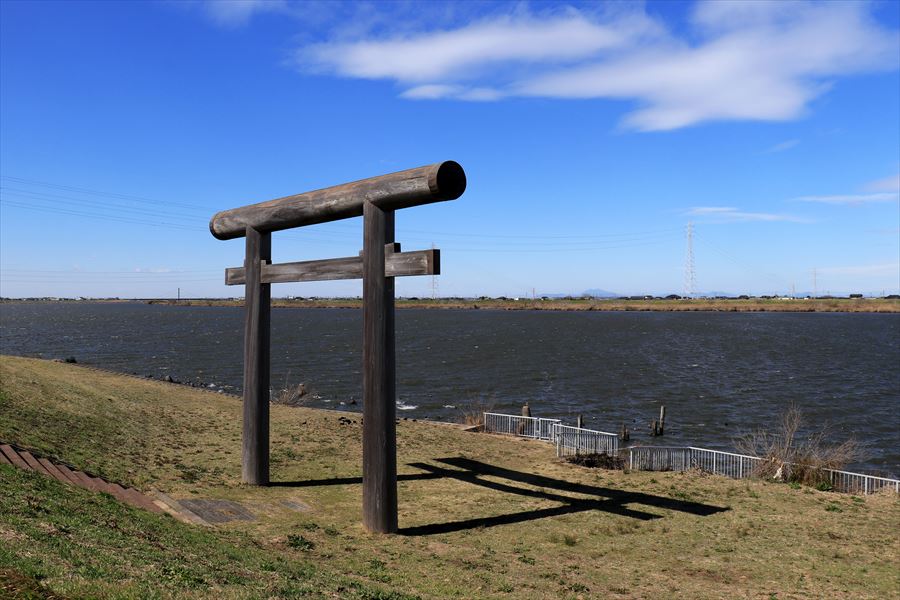 津宮鳥居河岸 香取神宮 利根川 香取市 千葉県