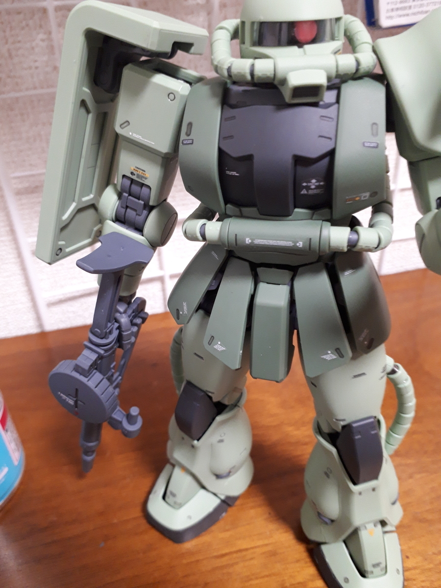 MG 1/100 MS-06F ザクII Ver.2.0 レビュー 素組 簡単フィニッシュ 艶