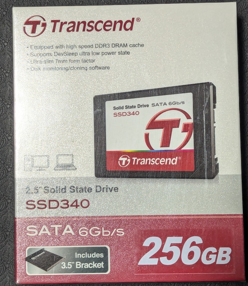 DELL New Inspiron 3910にSSD 256GBを増設しディスクの管理で