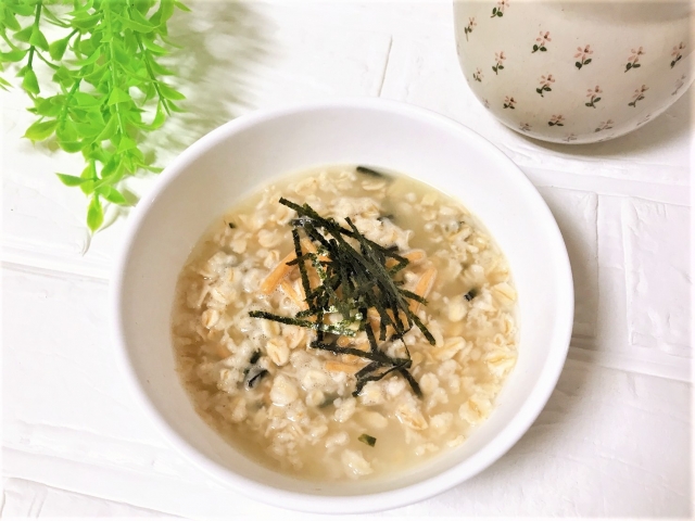 オートミールお茶漬け