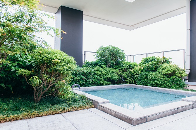 ブリリアマーレ有明のスパにある露天風呂の写真