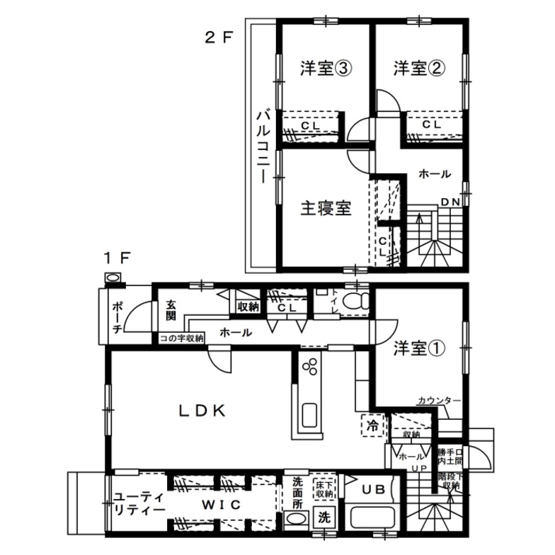 Tさんが建てた注文住宅の間取り