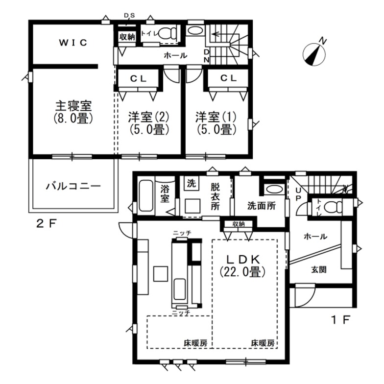 Iさんが建てた注文住宅の間取り