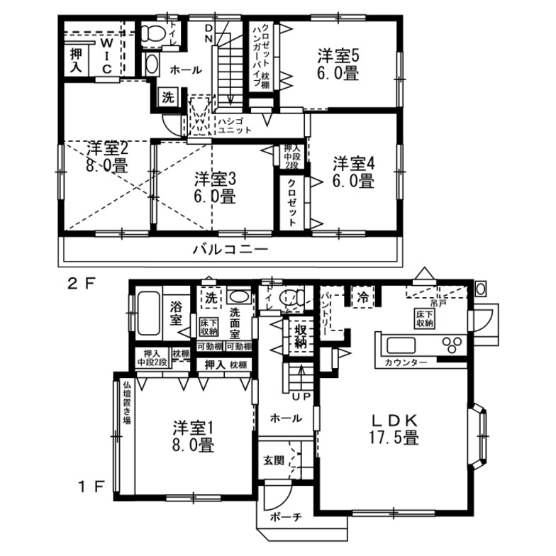 Mさんが建てた注文住宅の間取り