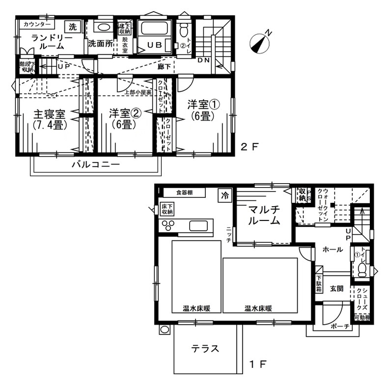 Mさんが建てた注文住宅の間取り
