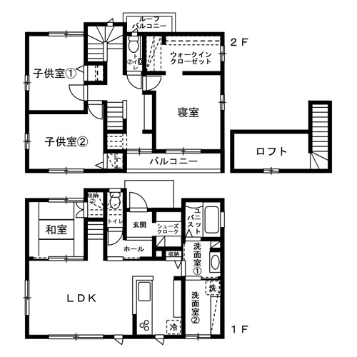 Oさん宅の間取図