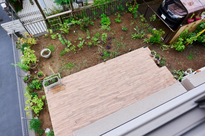 Sさん宅のウッドデッキ/注文住宅実例