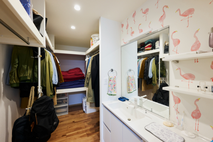 Sさん宅の洗面コーナー/注文住宅実例