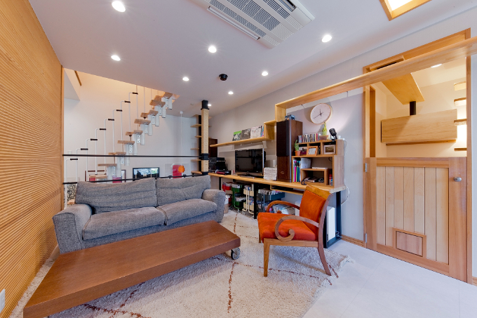 猫のいる家の内装