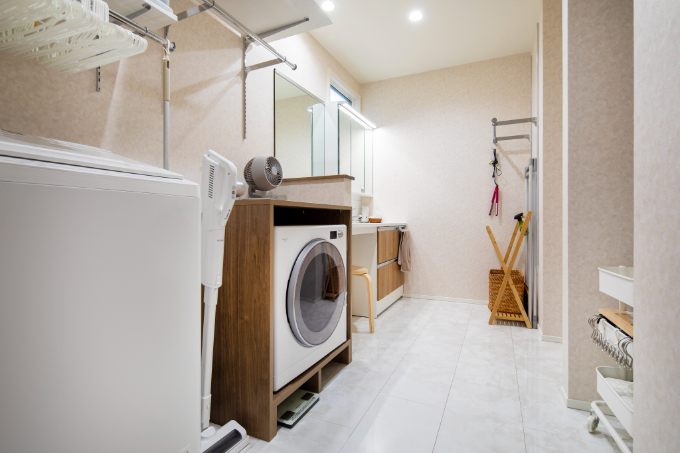 Oさん宅のランドリールーム/注文住宅実例