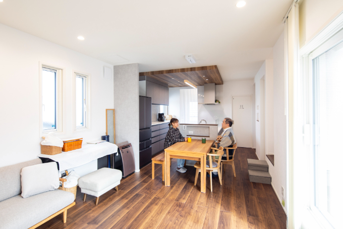 Oさん宅のリビング/注文住宅実例