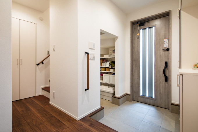 Oさん宅の玄関/注文住宅実例