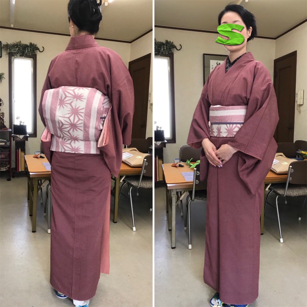 大人ピンクの紬でお花見コーデ - SYUREIの着物あれこれ