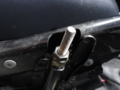 [車][スーパーレビン(AE92)]サイドブレーキのワイヤ締め％スーパーレビン