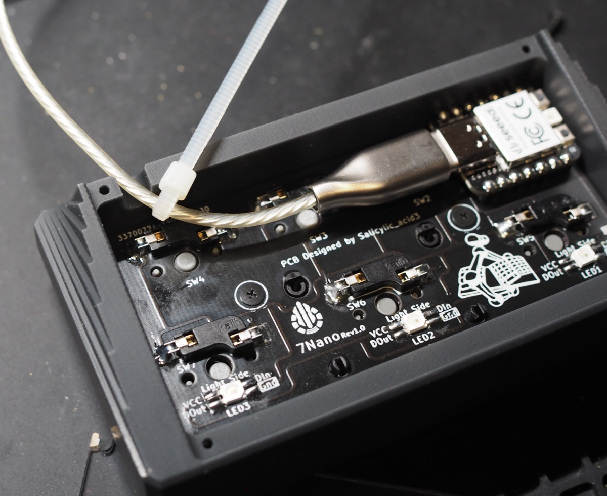 自作キーボードキット『7Nano』ビルドガイド - 自作キーボード温泉街の