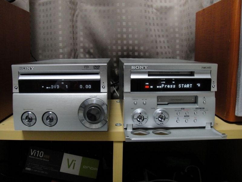 CMT-SE3のジャンク品を購入、友人にMDS-SE9を譲って貰い