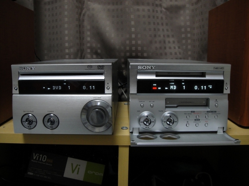 CMT-SE3のジャンク品を購入、友人にMDS-SE9を譲って貰い