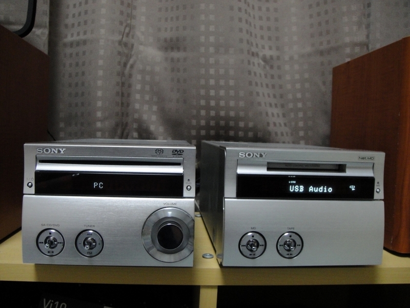 CMT-SE3のジャンク品を購入、友人にMDS-SE9を譲って貰い