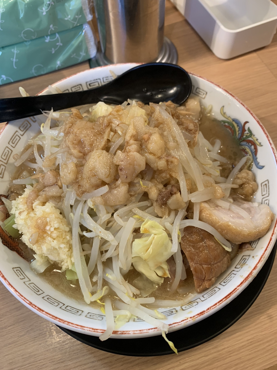 豚山恵比寿ミニラーメン全マシ