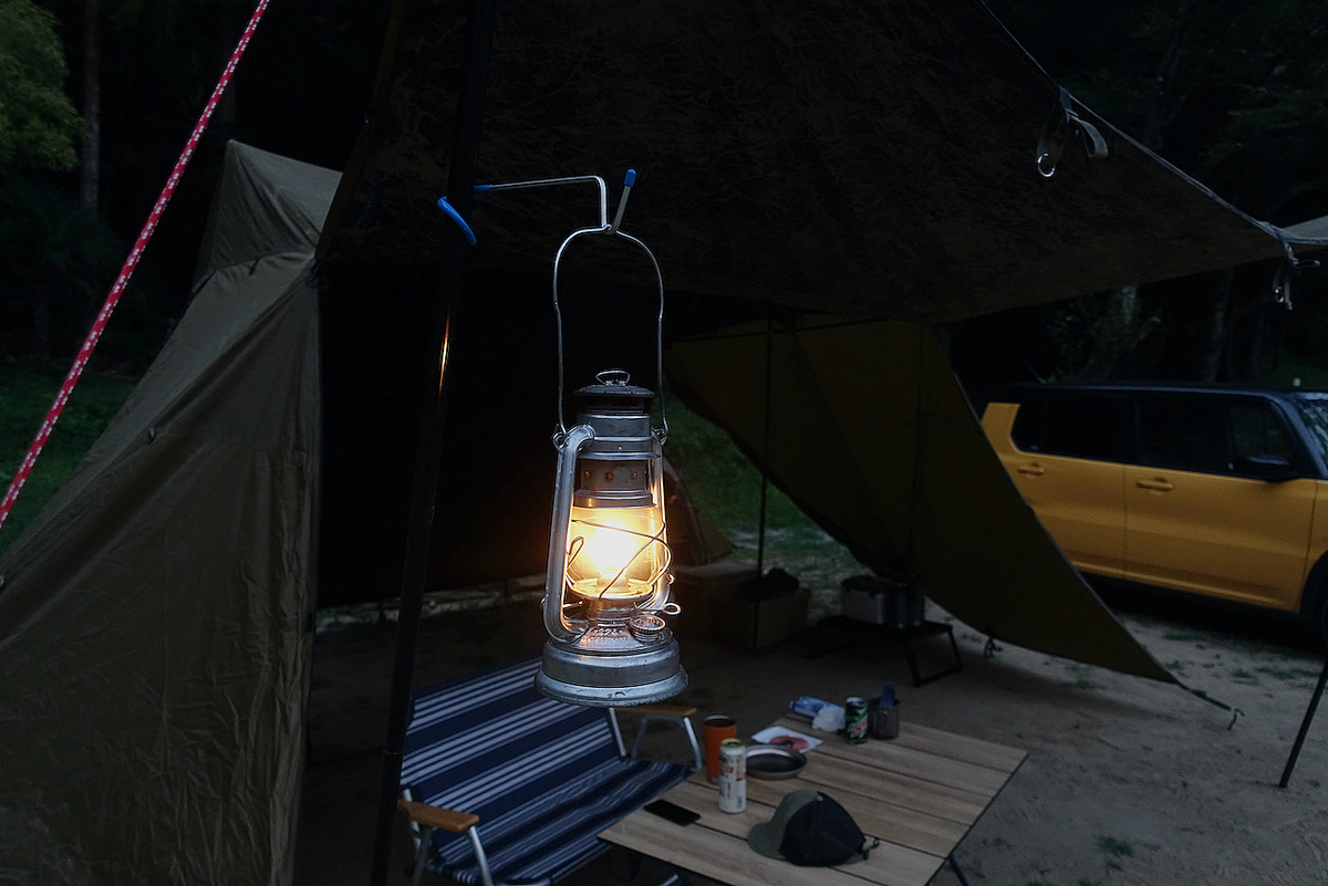 Tac.フィールド6.0とケロン4GT。試し張りを兼ねたソロキャンプデビュー