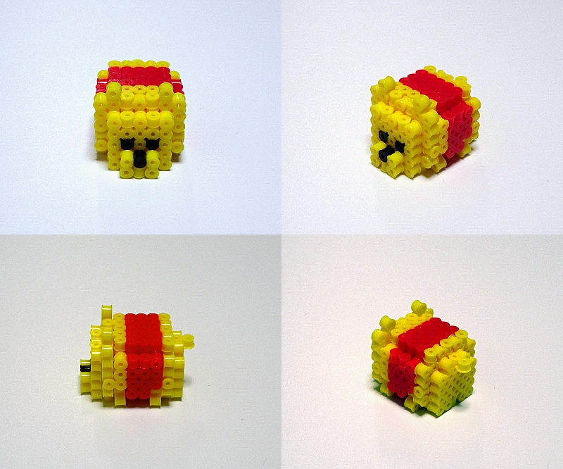 アイロンビーズ3d ディズニーツムツムより くまのプーさん たこやき の いろいろちまちま 作りましたー