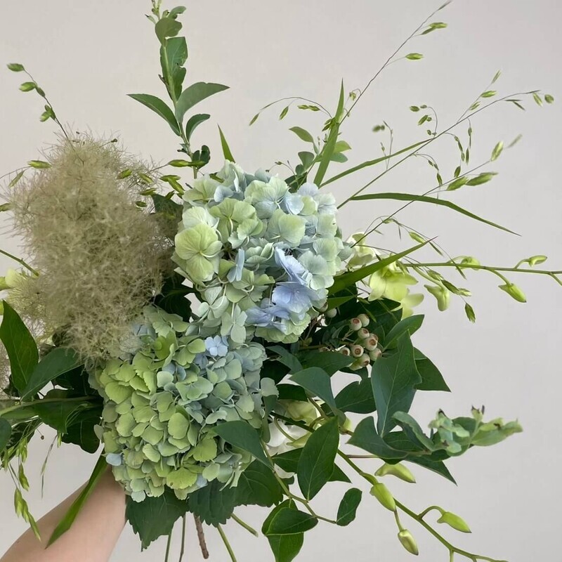 切花ブルーベリーの合わせ方