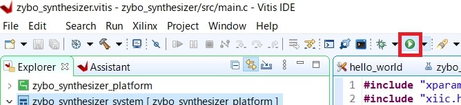 図13:「Run」でプログラムの実行