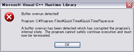 QuickTime警告