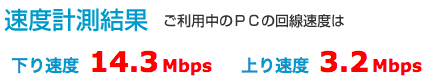 AtermWM3500Rの通信速度
