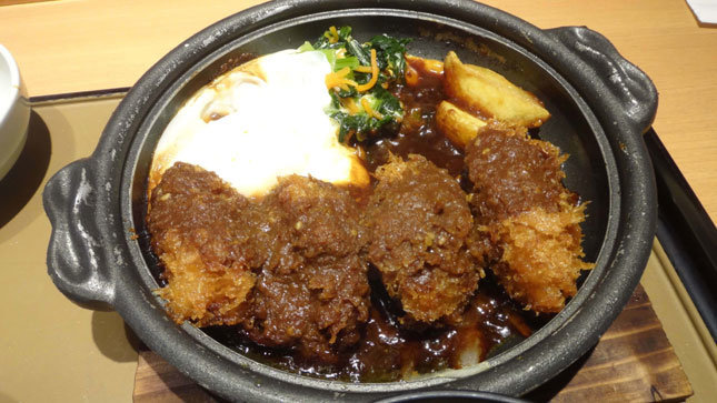 やよい軒　かきフライの味噌煮定食