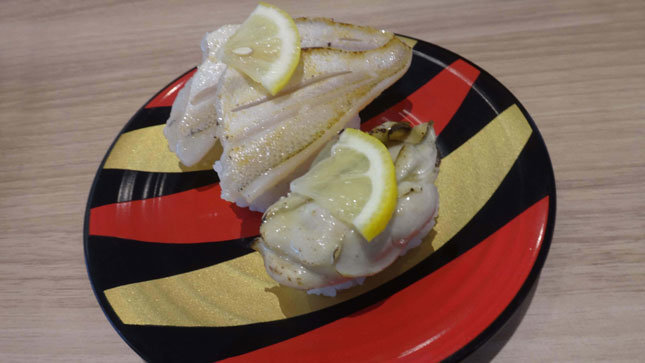 かっぱ寿司 限定メニュー 天然のどぐろ塩炙り＆瀬戸内海産 蒸し牡蠣
～ガーリックバター炙り～