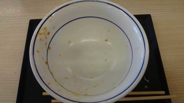 かつや　タレカツとから揚げの合い盛り丼 完食