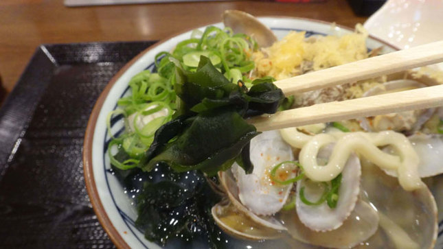 丸亀製麺 あさりうどん
