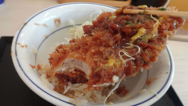 かつや タレカツとから揚げの合い盛り丼